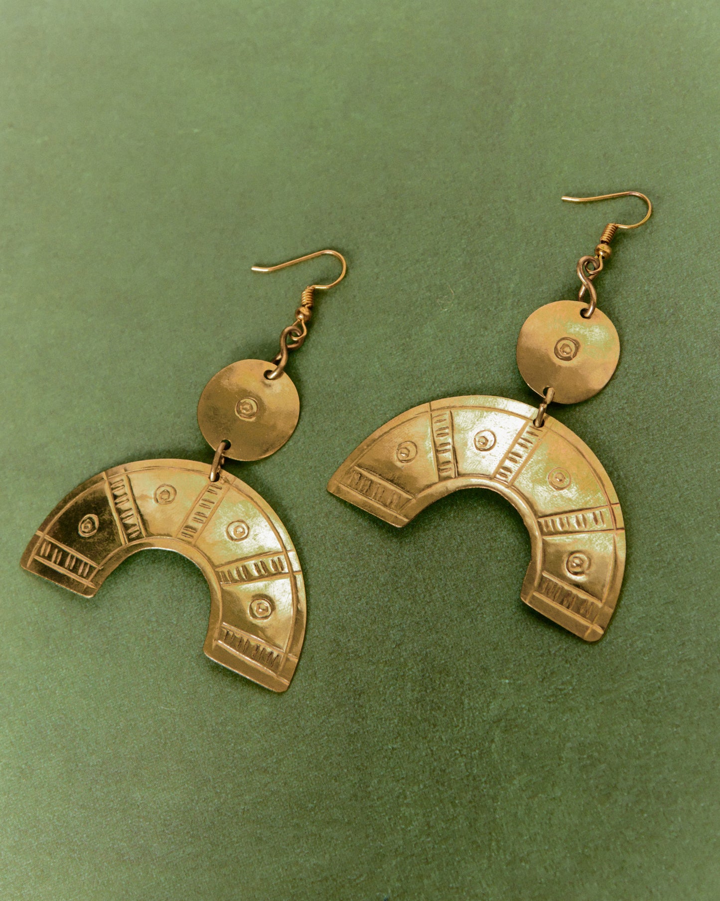 Alama Brass Earrings