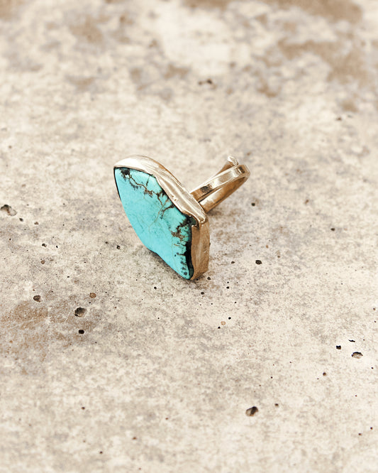 Turquoise Brass Ring